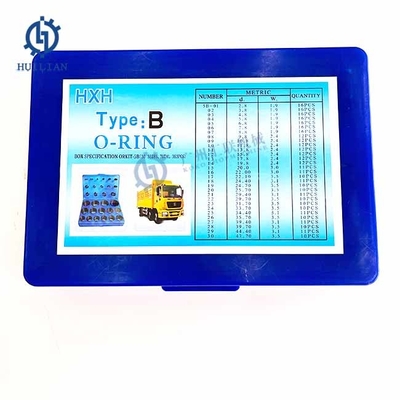 ชุดยางโอริงซีลกระบอกไฮดรอลิค Excavator O Ring Kit NBR O-Ring Blue Box