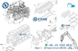 Hitachi Excavator Engine Gasket Kit EX200-5 1-87811203-0 ชิ้นส่วนยกเครื่องเครื่องยนต์